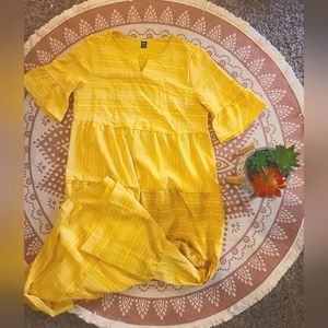 NWOT super bright and sunny midi dress size Large